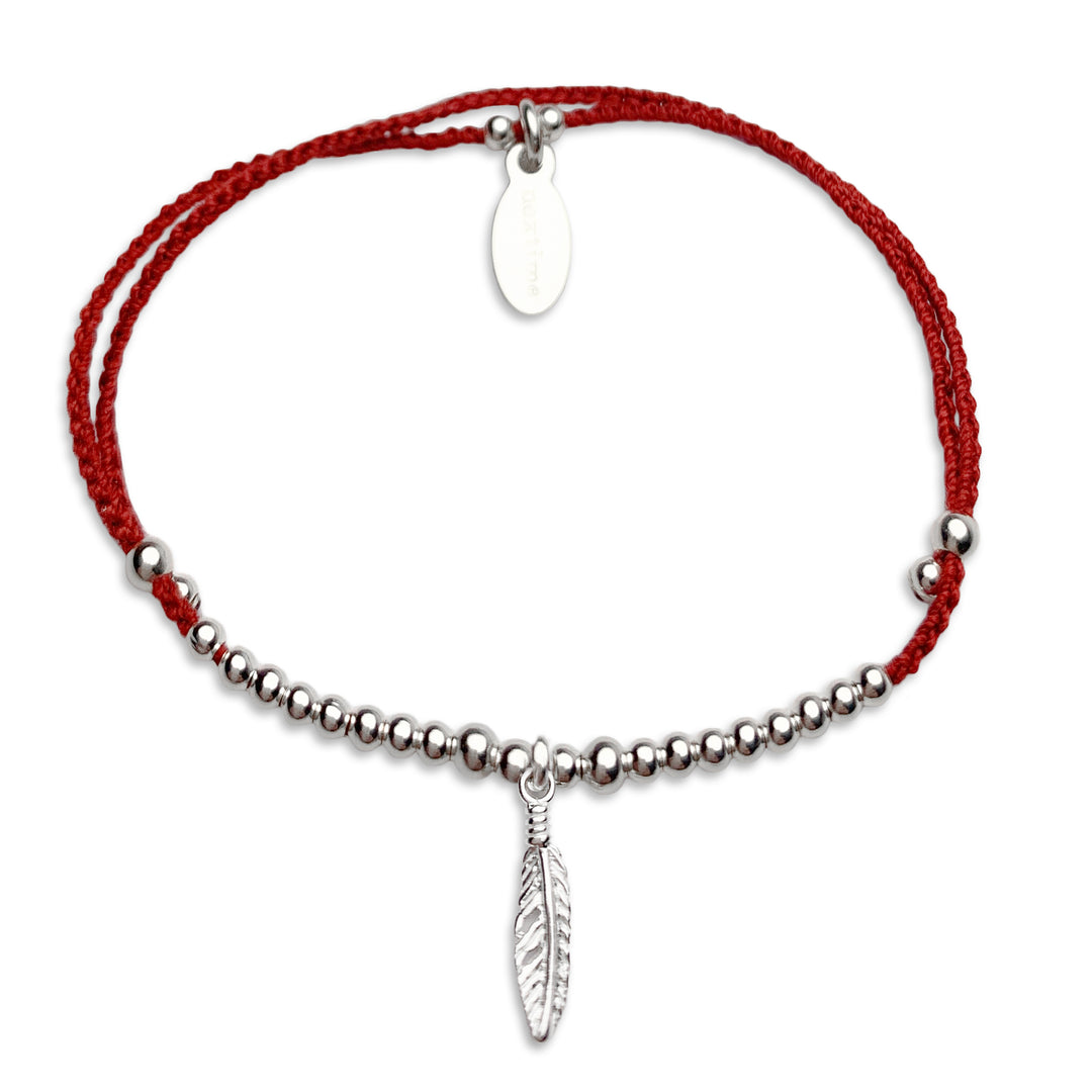 Bracelet Lily pendentif plume