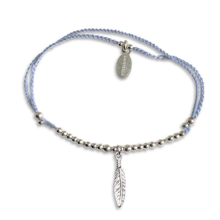 Bracelet Lily pendentif plume