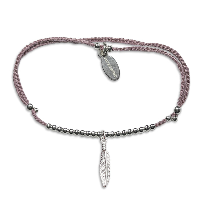 Bracelet Lily pendentif plume