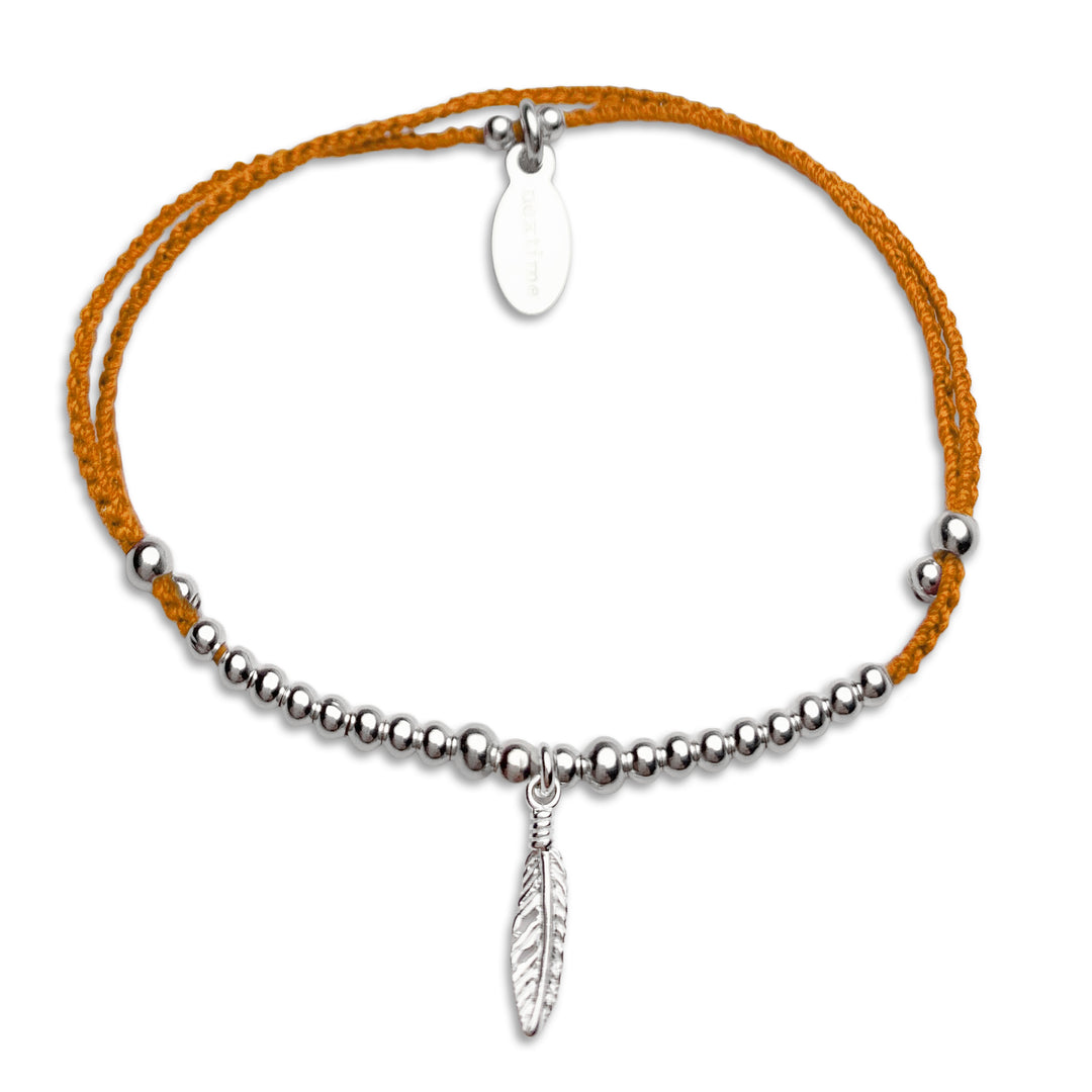 Bracelet Lily pendentif plume