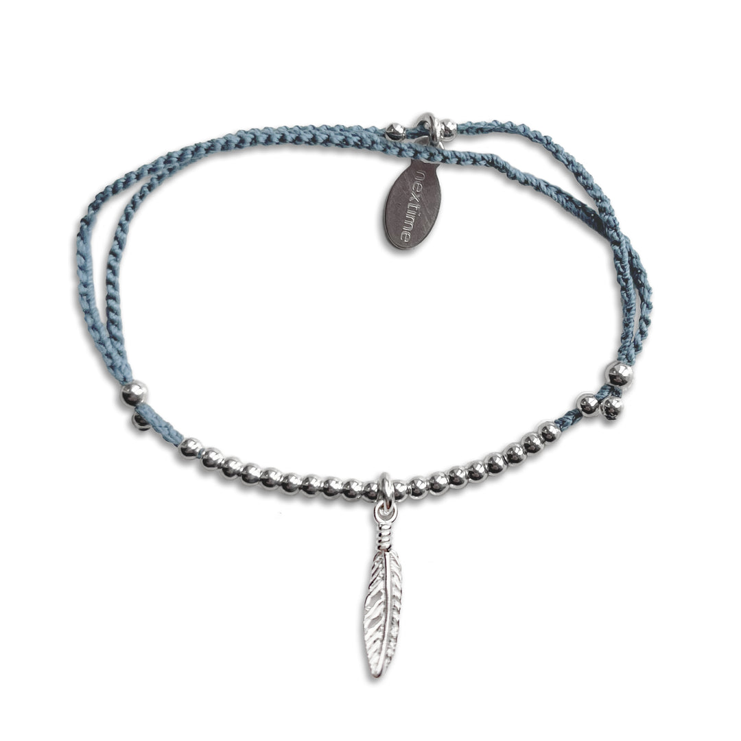 Bracelet Lily pendentif plume