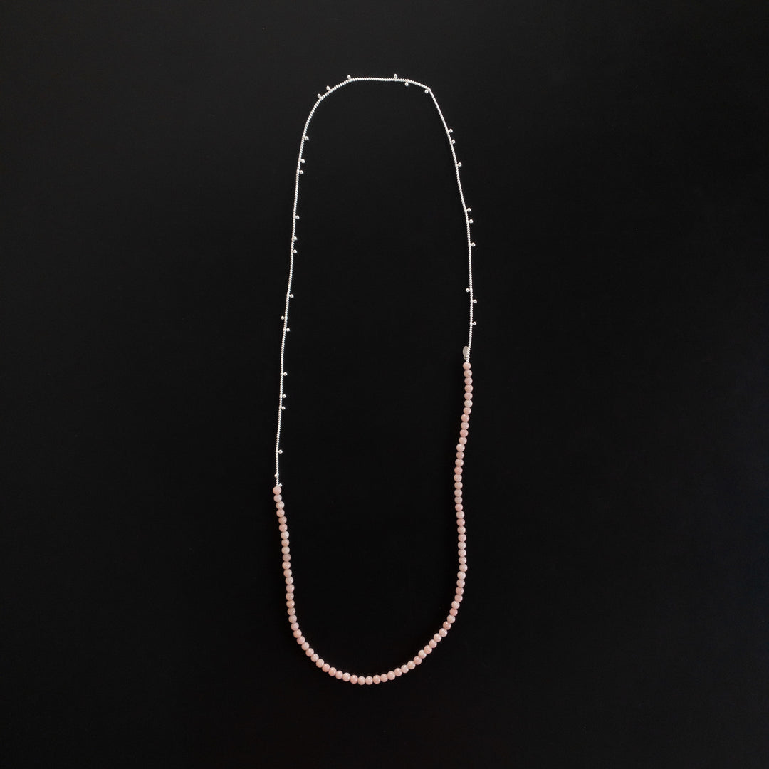 Sautoir Lily gemmes et perles argent 925