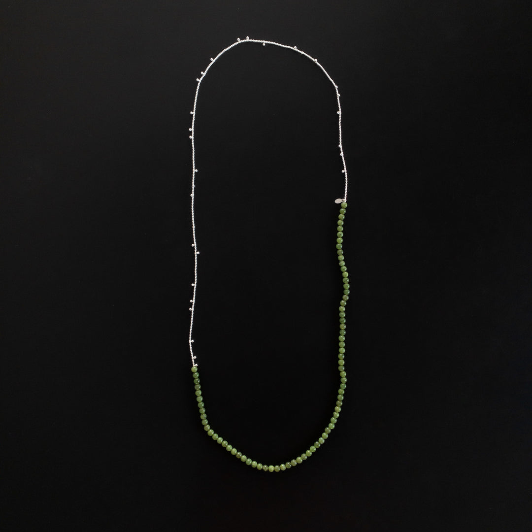 Sautoir Lily gemmes et perles argent 925