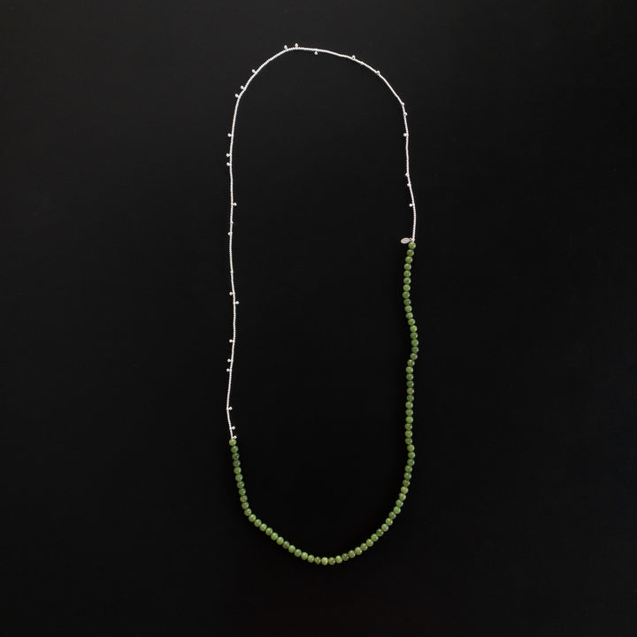 Sautoir Lily gemmes et perles argent 925