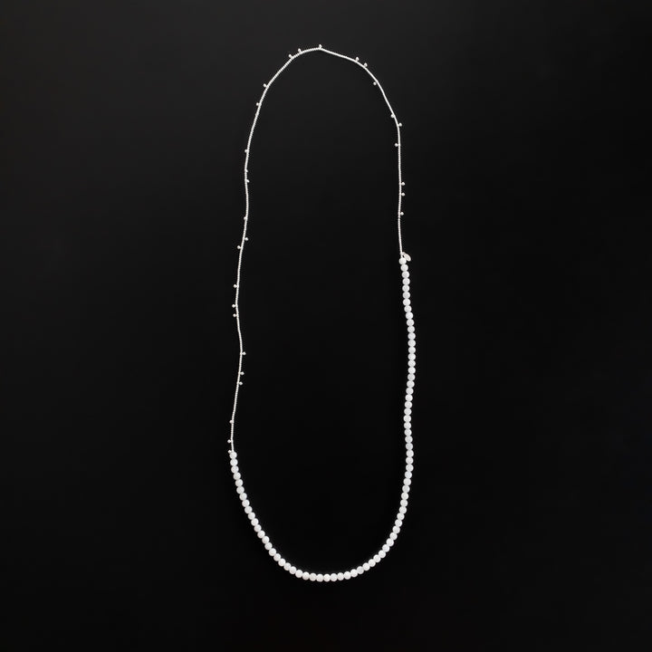 Sautoir Lily gemmes et perles argent 925